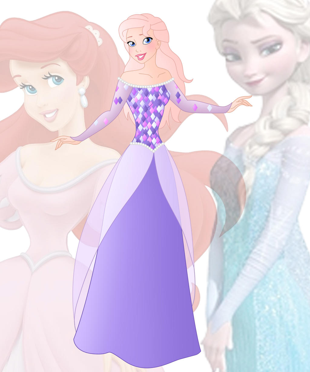 disney fusion Ariel and Elsa Blank Meme Template
