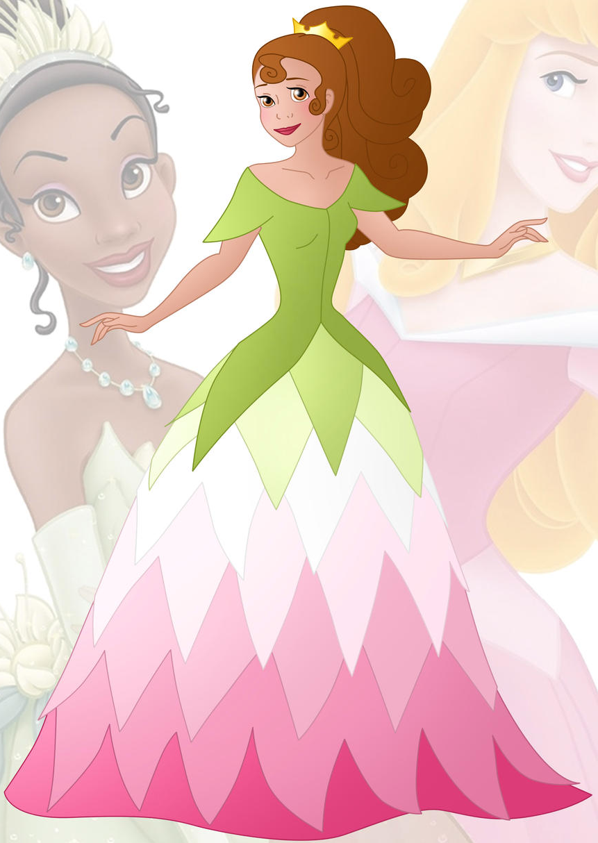 Princess Rianna (Aurora and Tiana) Blank Meme Template