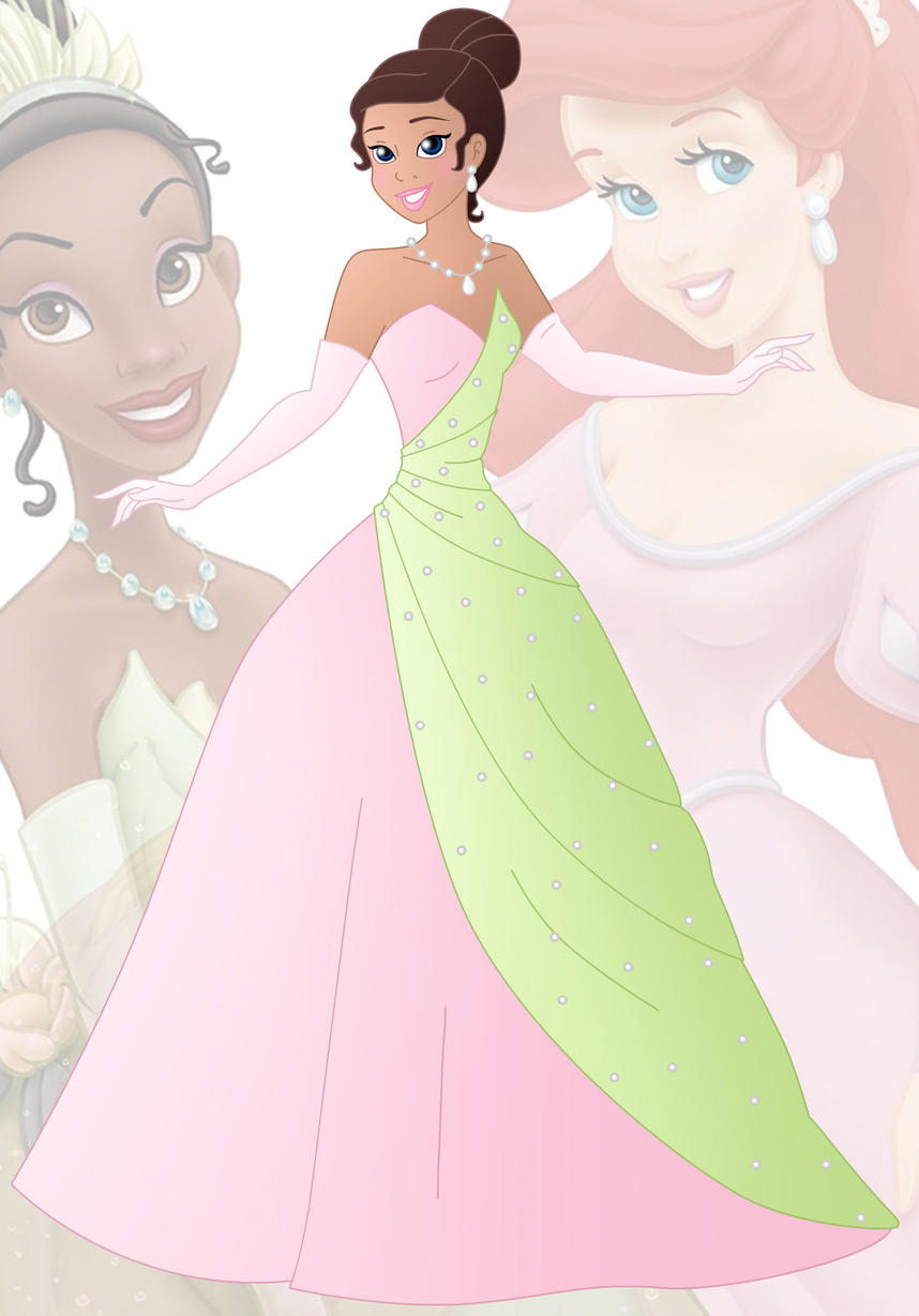 Princess Tahlia (Tiana and Ariel) Blank Meme Template