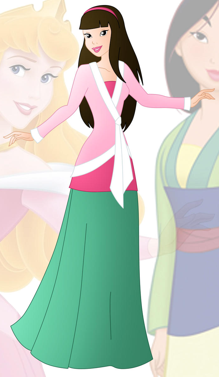 Princess Autumn (Aurora and Mulan) Blank Meme Template
