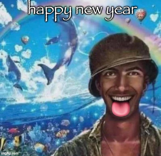 freaky | happy new year | image tagged in freaky | made w/ Imgflip meme maker