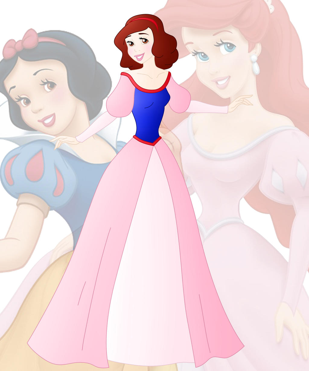 disney fusion: Ariel and Snow White Blank Meme Template