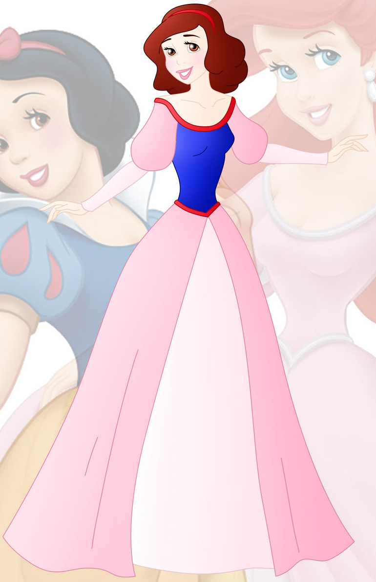 Princess Alissa (Ariel and Snow White) Blank Meme Template