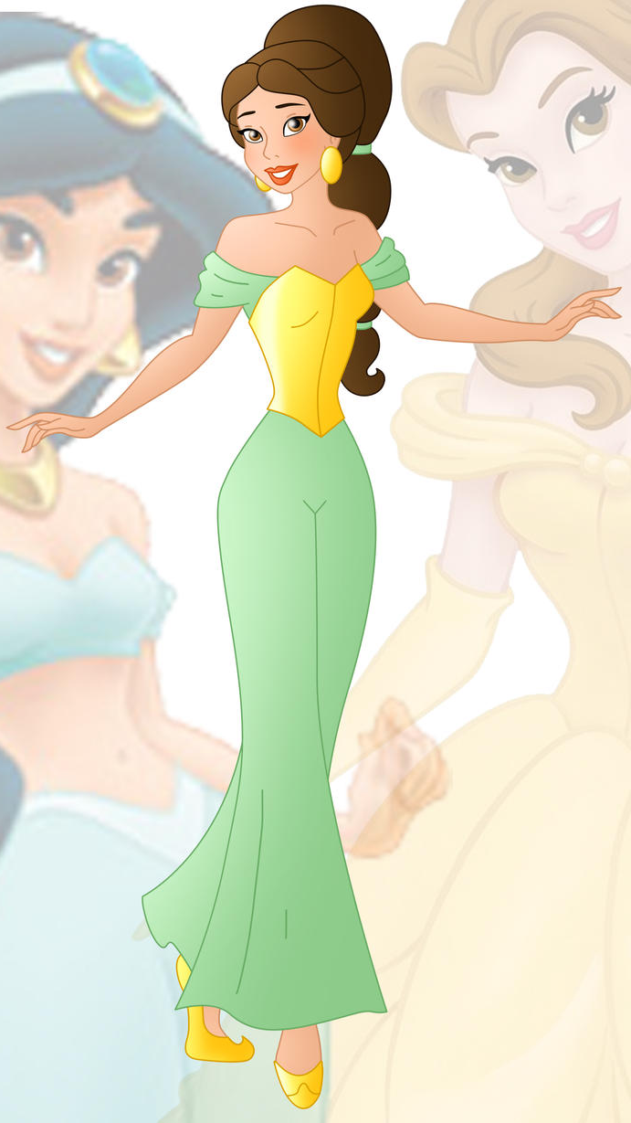 Princess Janelle (Jasmine and Belle) Blank Meme Template