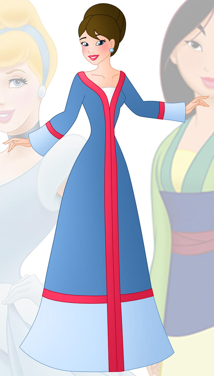 Princess Eillan (Cinderella and Mulan) Blank Meme Template