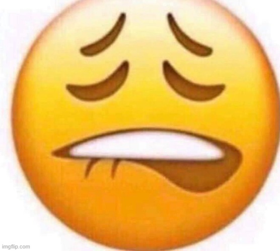 Biting lip emoji | image tagged in biting lip emoji | made w/ Imgflip meme maker