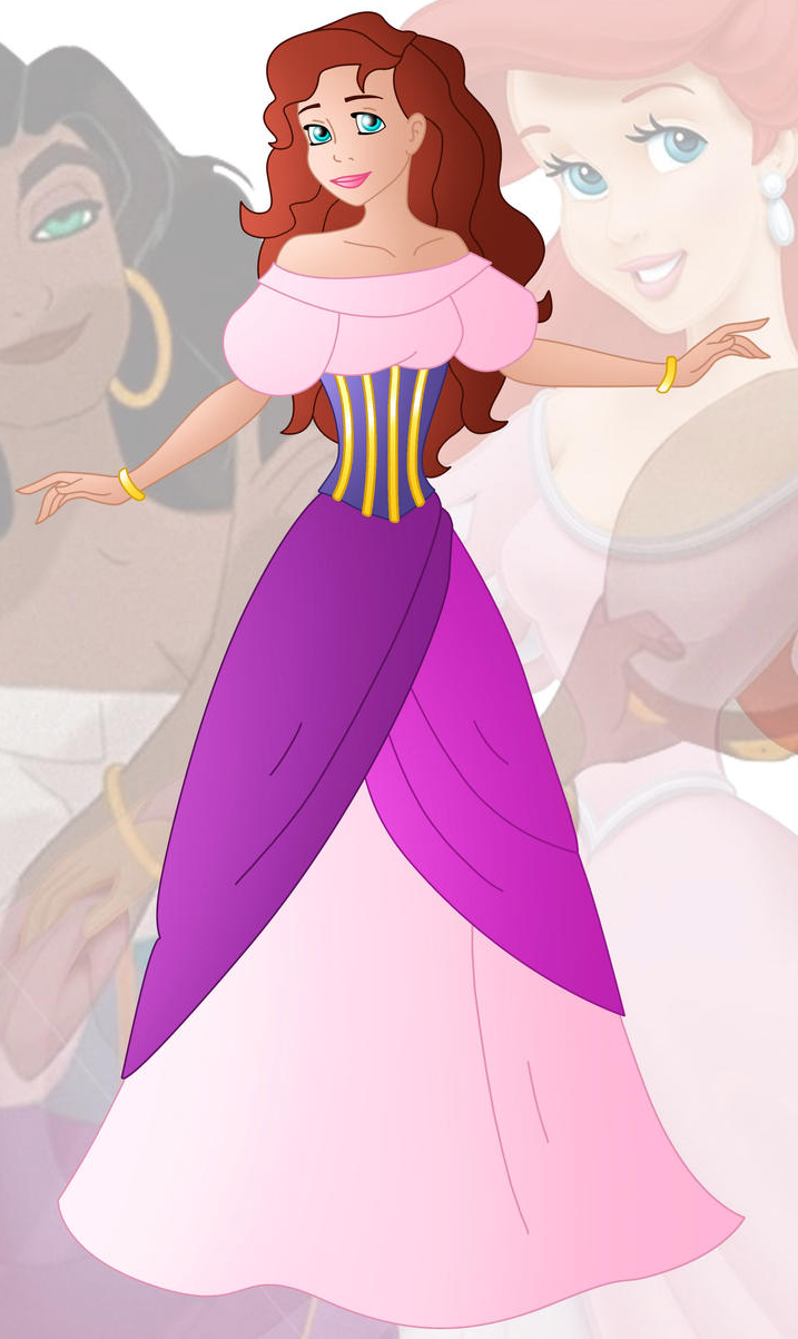 Princess Assmae (Esmeralda and Ariel) Blank Meme Template