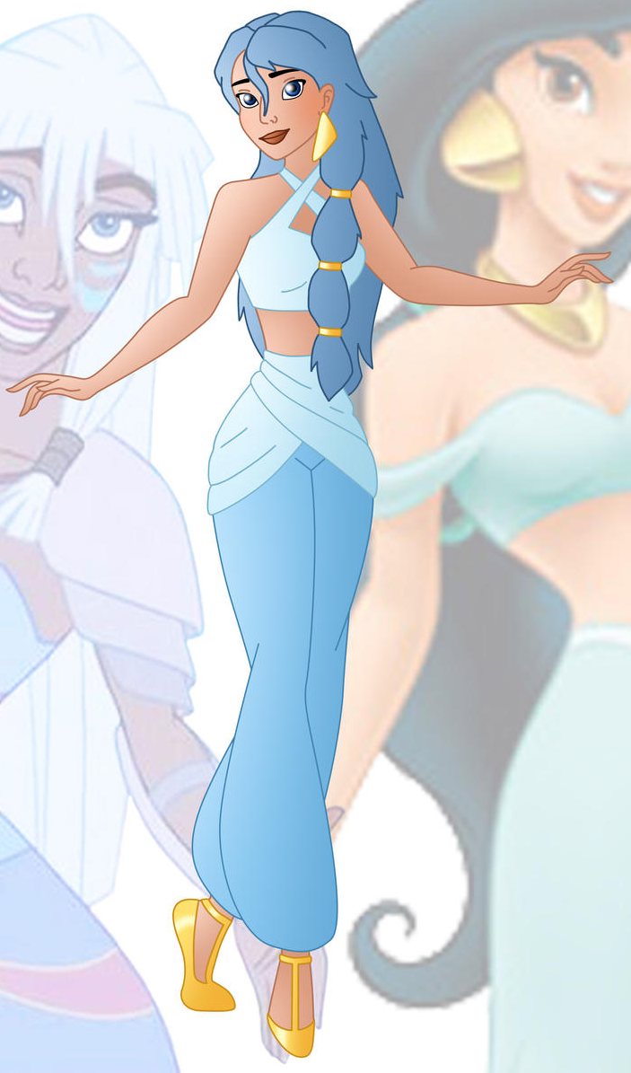 Princess Jada (Kida and Jasmine) Blank Meme Template