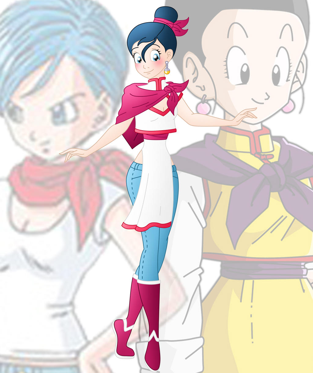 Commision for phantom115cw chichi and bulma fusion Blank Meme Template