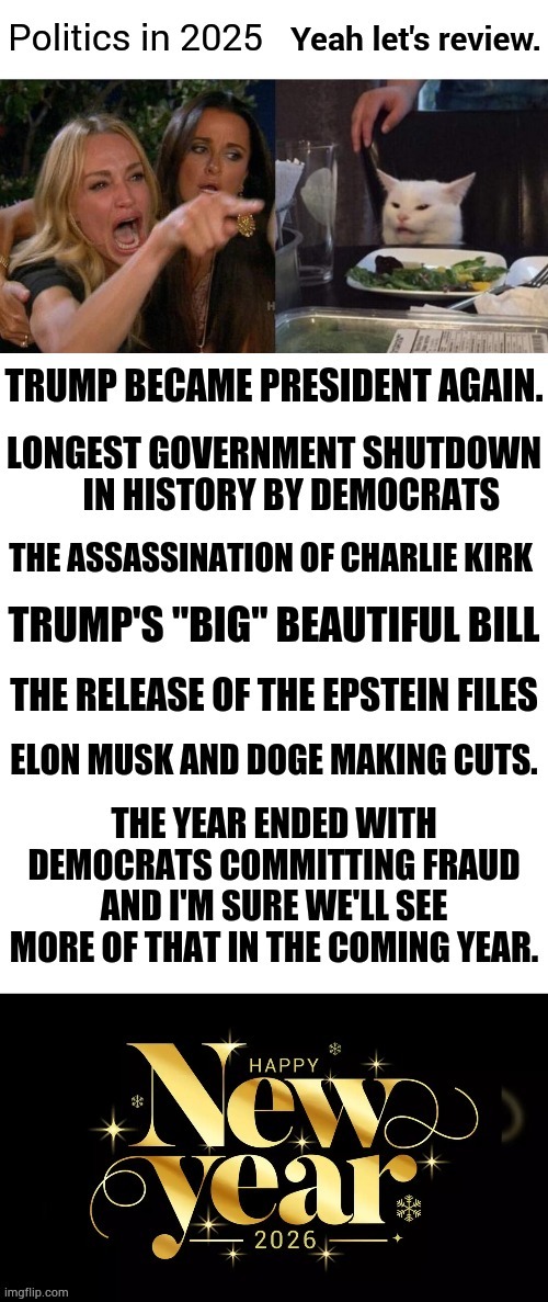 May You Have A Golden New Year! | image tagged in memes,2025,political meme,in real life,happy,new year | made w/ Imgflip meme maker
