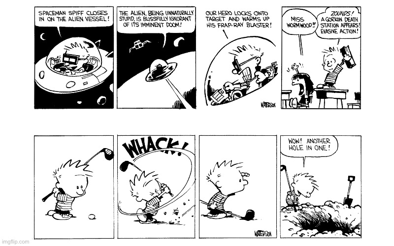 image tagged in calvin and hobbes,comics | made w/ Imgflip meme maker