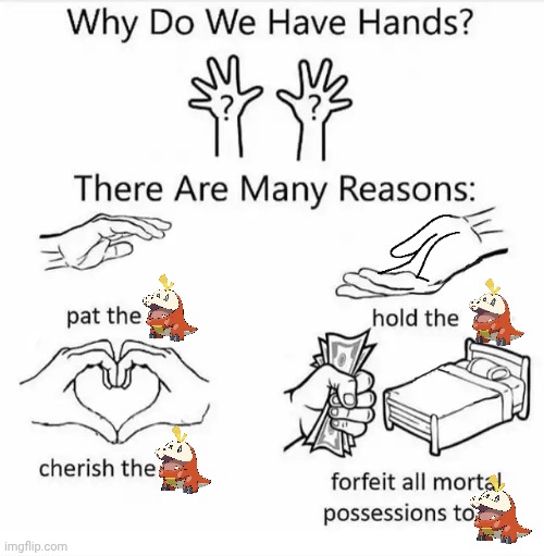 Fuecoco | image tagged in why do we have hands,goober,my boy,baby,pokemon | made w/ Imgflip meme maker
