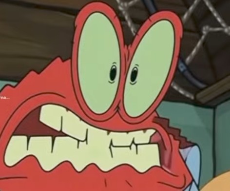 Angry Mr, Krabs Blank Meme Template