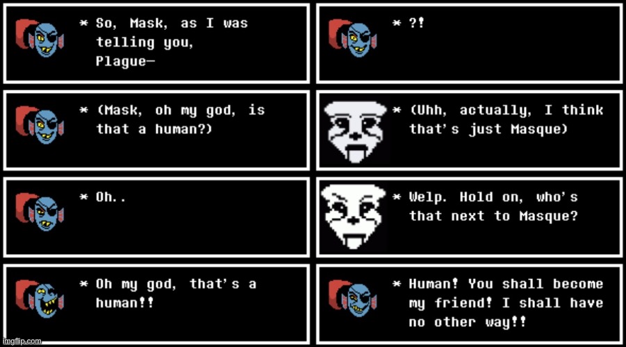 Is that a human? Ft. Mask & Undyne | made w/ Imgflip meme maker