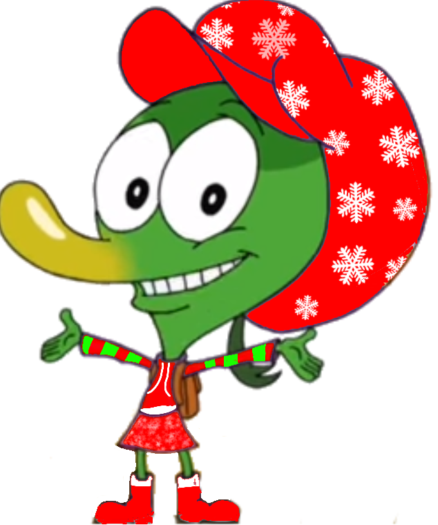 Marion with Christmas dress Blank Meme Template