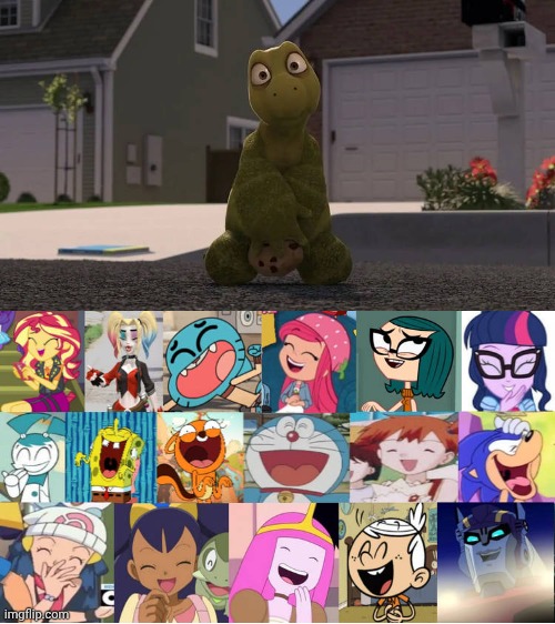 Goodasio2's Team Laughing at Verne Naked? | image tagged in who's laughing at verne naked,dreamworks,funny | made w/ Imgflip meme maker