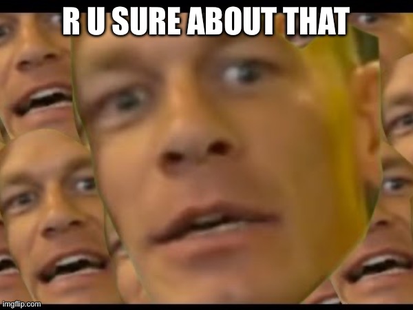 R U SURE ABOUT THAT | made w/ Imgflip meme maker