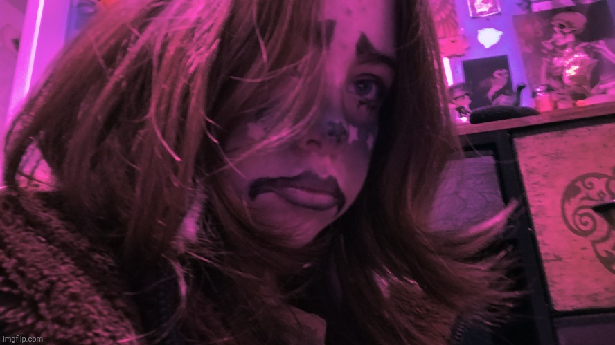 Clown makeup :P | image tagged in clown,makeup | made w/ Imgflip meme maker