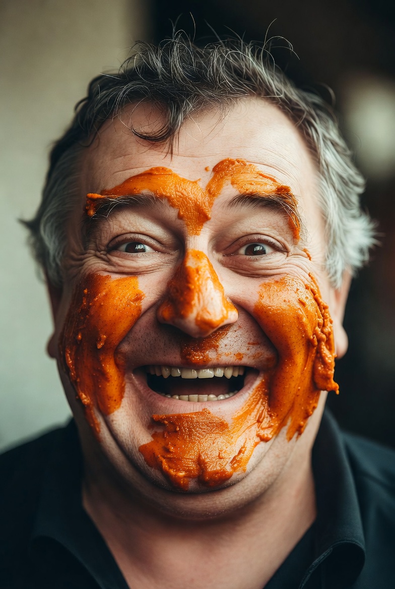 Sybil orange facial Blank Meme Template