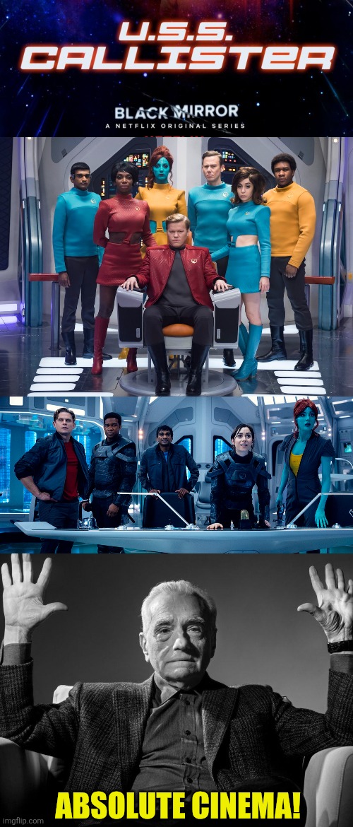 2 GREAT EPISODES OF BLACK MIRROR | ABSOLUTE CINEMA! | image tagged in absolute cinema,black mirror,netflix,tv show | made w/ Imgflip meme maker