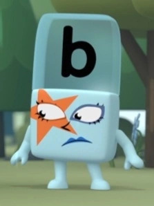 Alphablock B unhappy Blank Meme Template