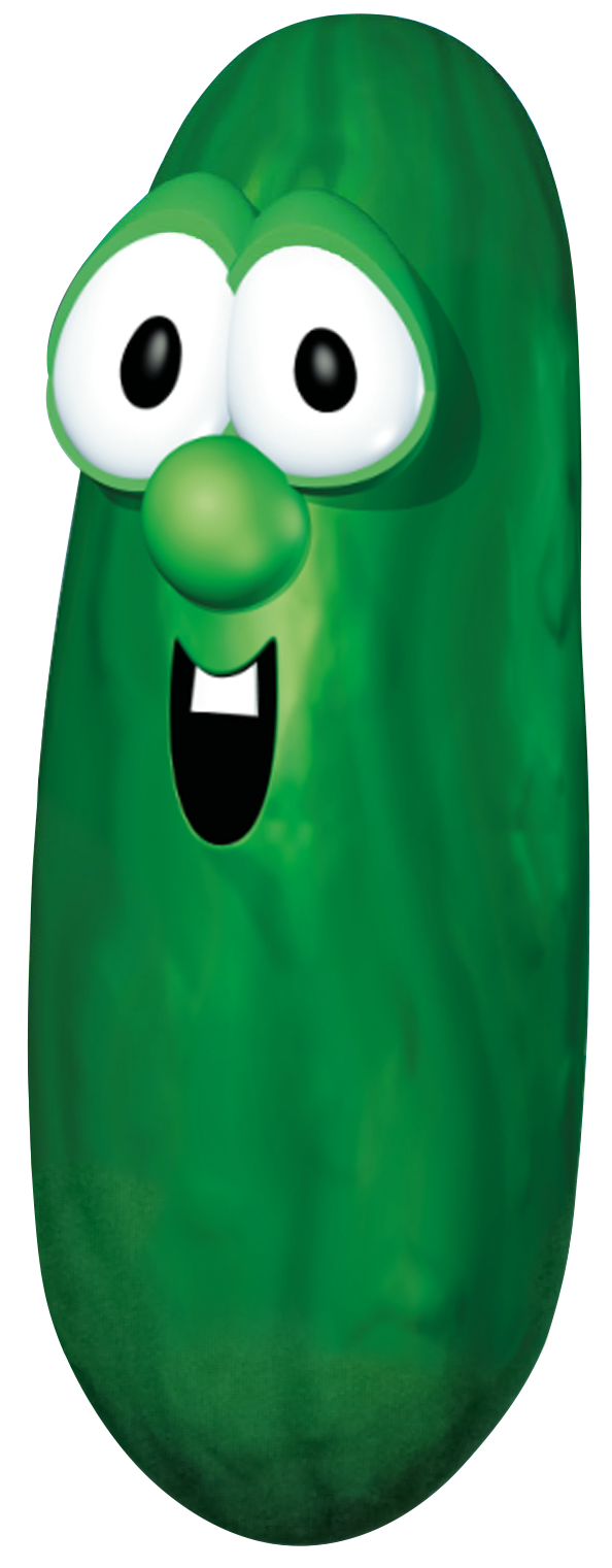 Larry the Cucumber Veggie Tales Blank Meme Template