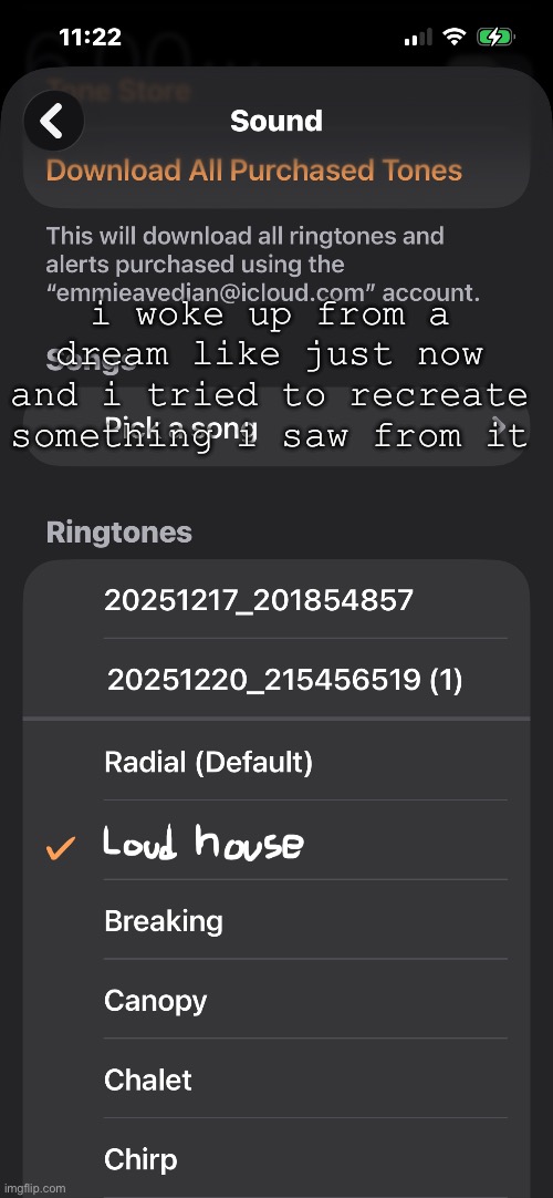 it played as the fuckass loud house theme | i woke up from a dream like just now and i tried to recreate something i saw from it | made w/ Imgflip meme maker