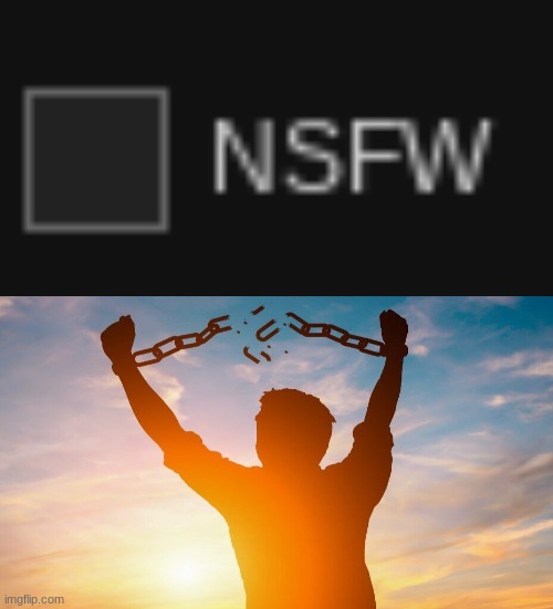 image tagged in breaking chains | made w/ Imgflip meme maker