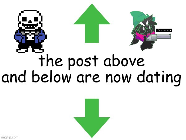 gyar har har | image tagged in the post above and below are now dating | made w/ Imgflip meme maker