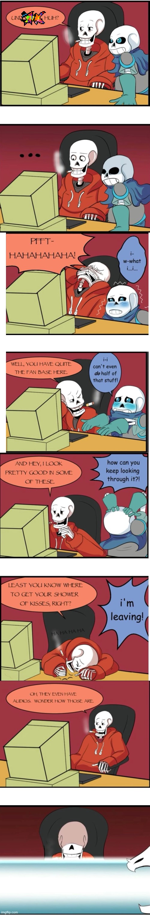 When the au finds fanart of themselves | made w/ Imgflip meme maker