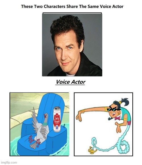 Norm MacDonald (R.I.P) | image tagged in same voice actor,norm macdonald,fairly odd parents,mike tyson mysteries,nickelodeon,adult swim | made w/ Imgflip meme maker