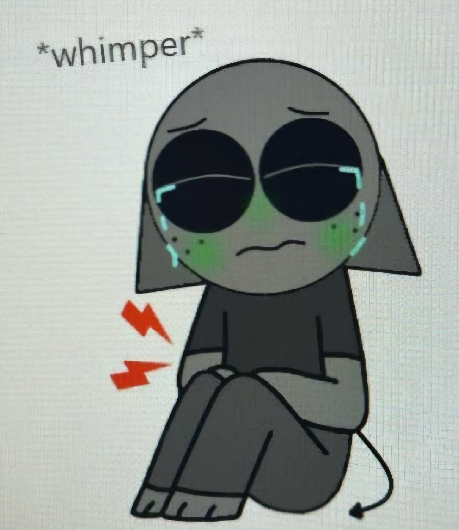 Gray Stomach Pain Blank Meme Template