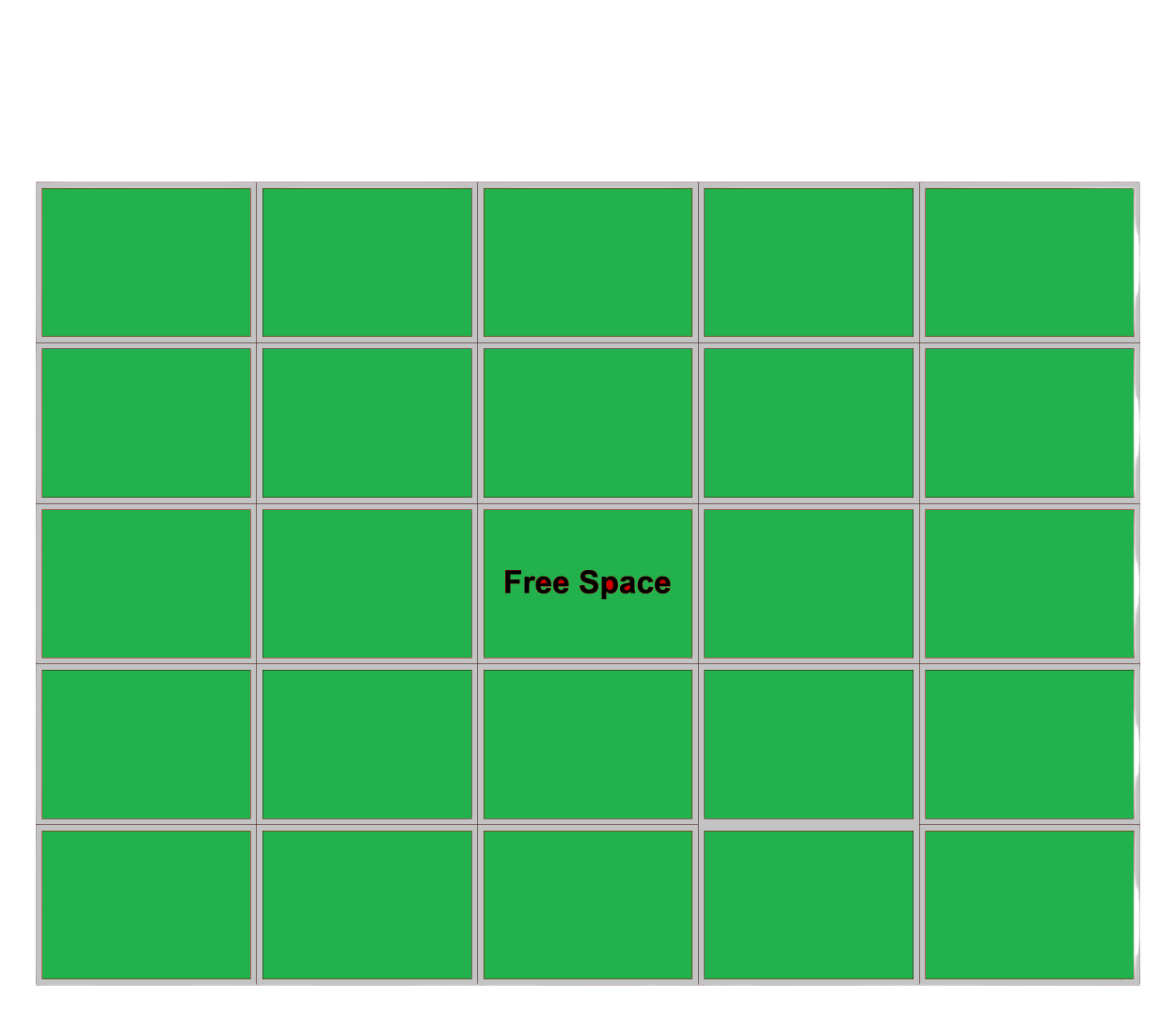 Bingo Blank Meme Template