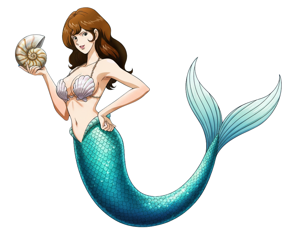 Fujiko Mermaid Blank Meme Template