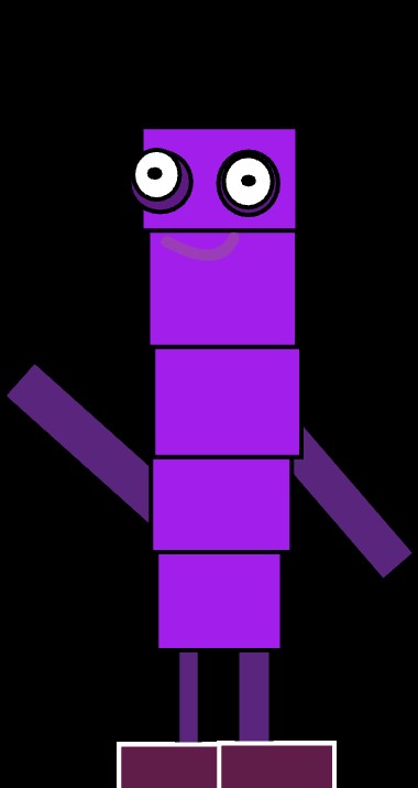 Numberblock Poorly Drawn 5 Blank Meme Template