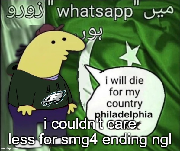 we all knew it was coming | i couldn't care less for smg4 ending ngl | image tagged in charlie will die for his country | made w/ Imgflip meme maker