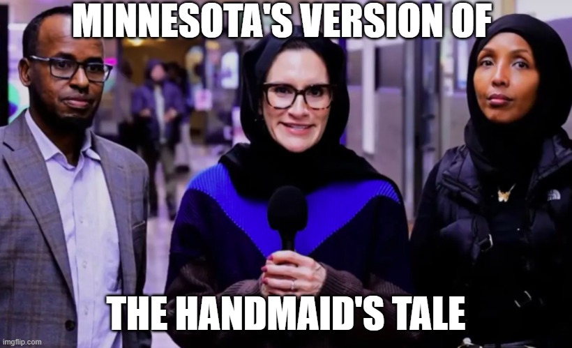 Handmade's tale | MINNESOTA'S VERSION OF; THE HANDMAID'S TALE | image tagged in minnesota | made w/ Imgflip meme maker