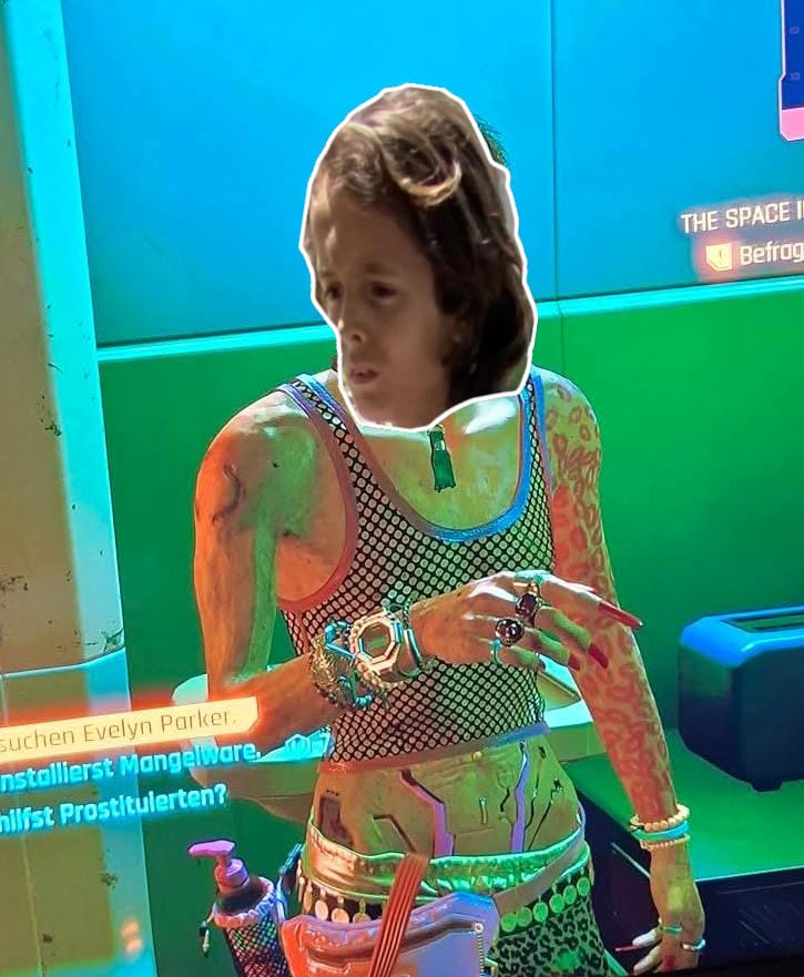 Cyberpunk Armut Style Blank Meme Template