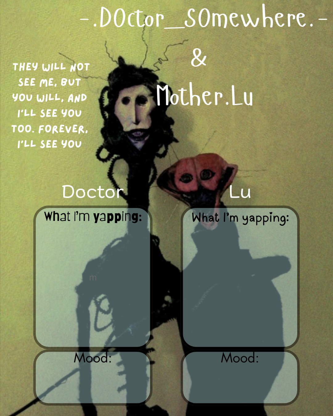 Doctor n Lu shared temp Blank Meme Template