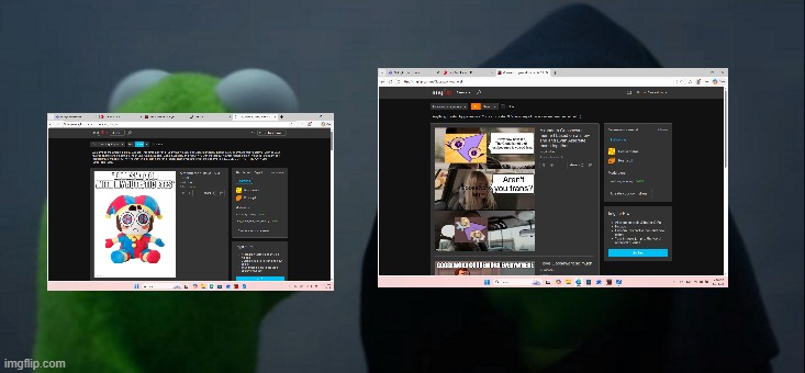 Guys we just got a Gooseworx steam! Go to the Gooseworx_general steam and check it out for yourself! | image tagged in memes,evil kermit,gooseworx | made w/ Imgflip meme maker
