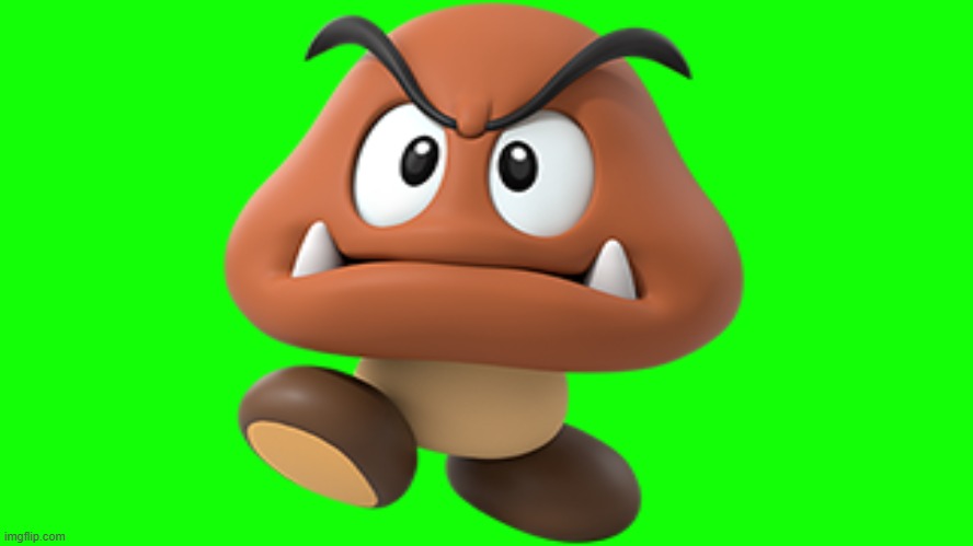 goomba | image tagged in green background or whatever,goomba,super mario,videogames,mario | made w/ Imgflip meme maker