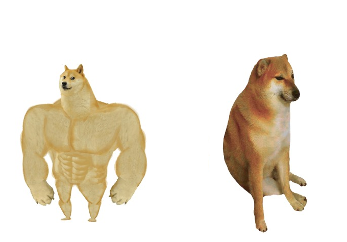 stronger weaker dogs Blank Meme Template