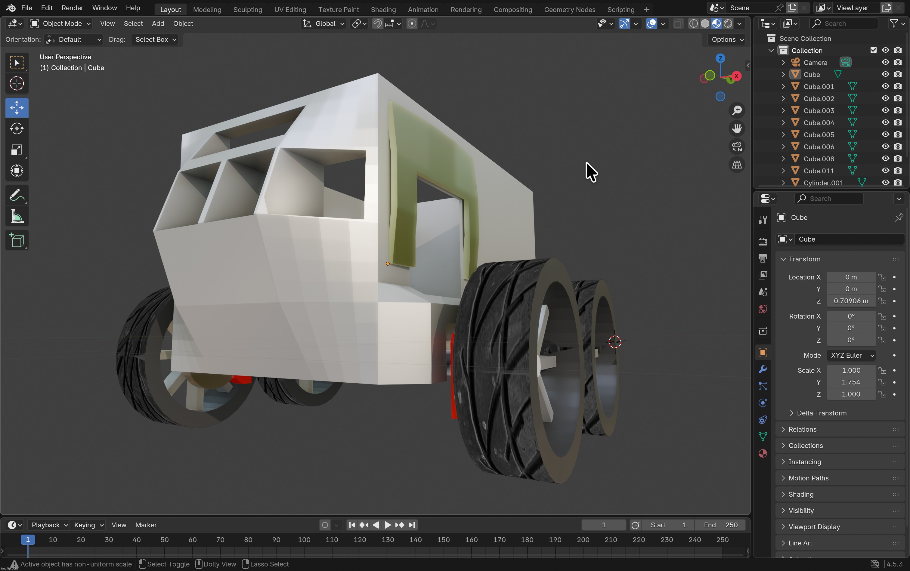 How does this look? | image tagged in apc,vehicles,blender,not really a tank,rate please,first comment gets a customized vehicle | made w/ Imgflip meme maker