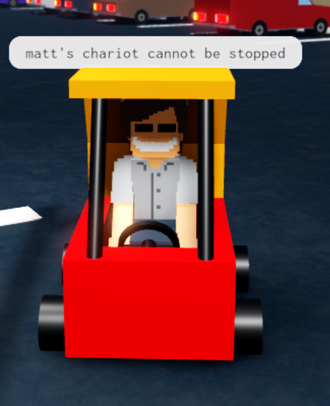 High Quality matt's chariot Blank Meme Template