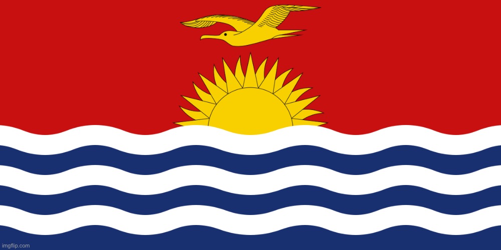 kiribati flag | image tagged in kiribati flag | made w/ Imgflip meme maker