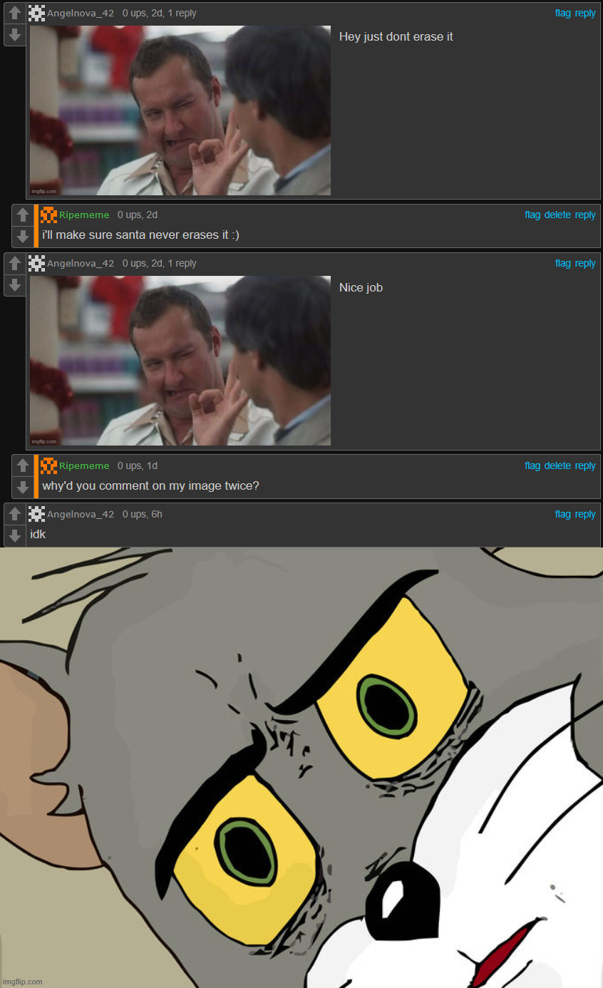 does he not know the reply button exists? | made w/ Imgflip meme maker