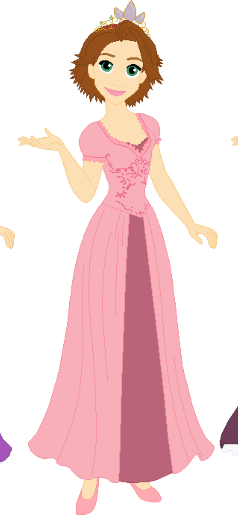 Rapunzel Wearing Her Crown Blank Meme Template