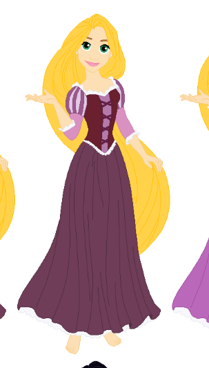 Rapunzel Wears her Different Dress Blank Meme Template