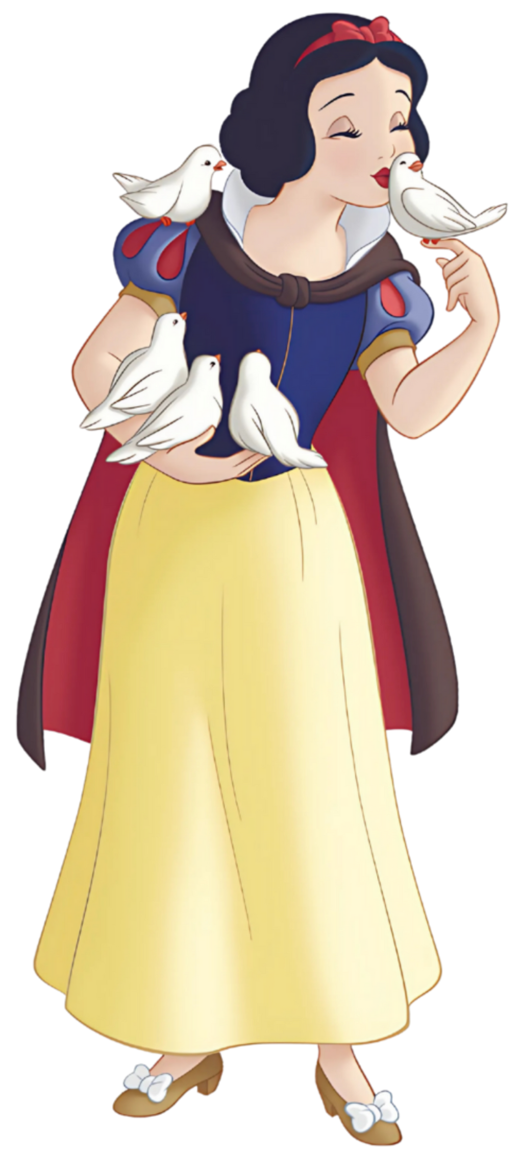 Snow White With Birds Blank Meme Template