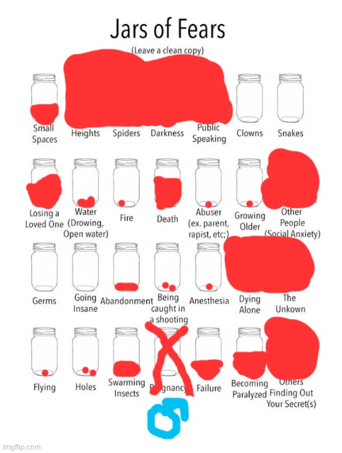 Jar of fears clear version | image tagged in jar of fears clear version | made w/ Imgflip meme maker